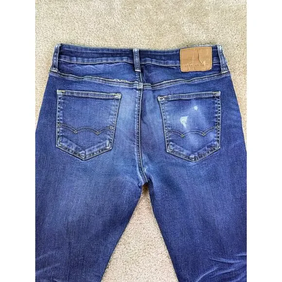 AE American Eagle Jeans Next Level Flex Slim Distressed 32 x 34 (33 inseam) C095 - Picture 8 of 16